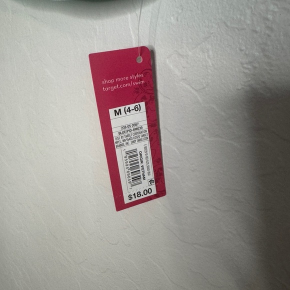 Xhilaration Mint Green Bikini Set Top Size Medium Bottom Size Small - Picture 2 of 6